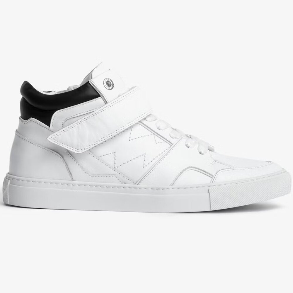 Zadig & Voltaire White and Black Sneakers